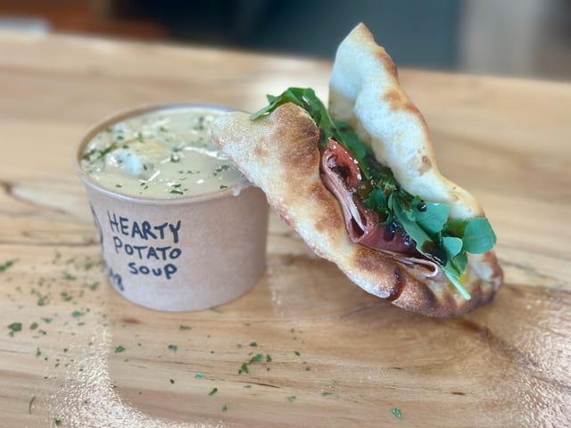1/2 Sandwich and Soup Combo.