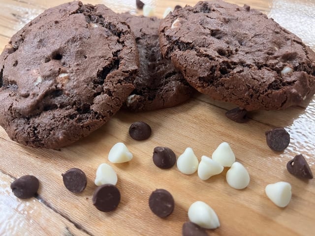 Homemade Double Chocolate Cookie.